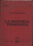 La provincia pedagogica - Johann Wolfgang Goethe - copertina