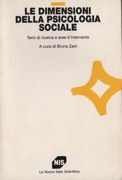 Le dimensioni della psicologia sociale - Maurizio Zani - copertina