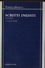 Scritti Inediti. Vol. 1