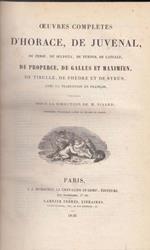 D'Horace, De Juvenal, De Perse, De Sulpicia, De Turnus, De Catulle, De Properce, De Gallus Et Maximien, De Tibulle, De Phedre Et De Syrus