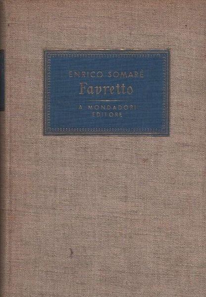 Favretto - Enrico Somarè - copertina