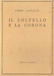 Il coltello e la corona - Pietro Gibellini - copertina