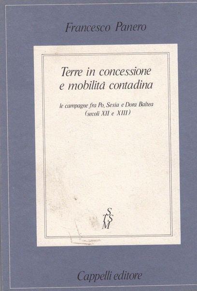 Terre In Concessione E Mobilità Contadina - F. Panero - copertina