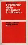 problema della letteratura in «Solaria» - Sandro Briosi - copertina