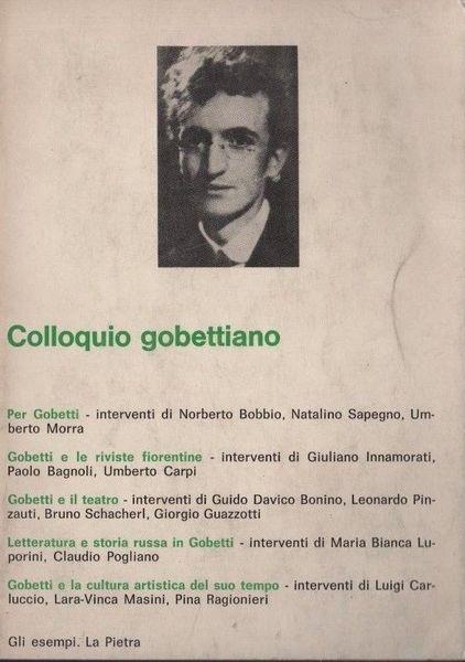 Colloquio gobettiano - Raffaele Bagnoli - copertina