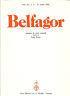 Belfagor. Anno Xli, N. 2 - 1986 - copertina