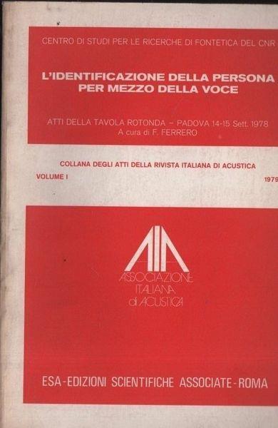 L' identificazione della persona per mezzo della voce - Guglielmo Ferrero - copertina