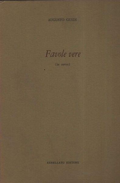 Favole vere (in verso) - Tommasina Guidi - copertina