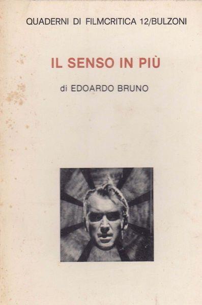 Il Senso In Più - Edoardo Bruno - copertina