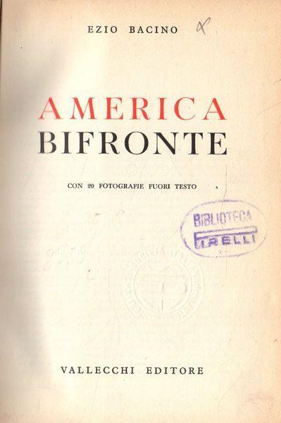 America bifronte - Ezio Bacino - copertina