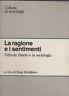 La ragione e i sentimenti. Vilfredo Pareto e la sociologia - Enzo Rutigliano - copertina