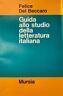 Guida allo studio della letteratura italiana - F. Del Beccaro - copertina