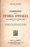 Sommario Della Storia D'Italia Dalle Origini Fino Ai Nostri Giorni