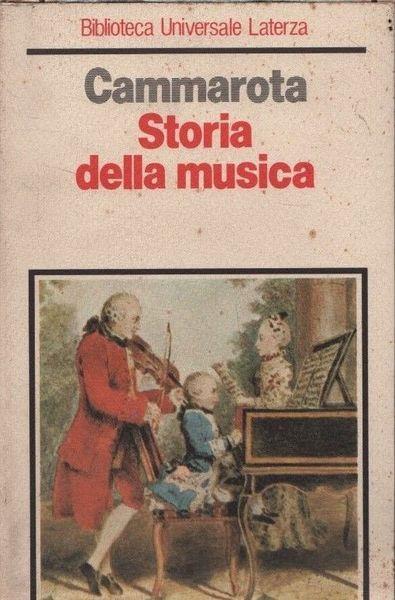 Storia della musica - Lionello Cammarota - copertina