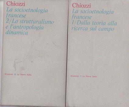 La socioetnologia francese (2 voll.) - P. Chiozzi - copertina