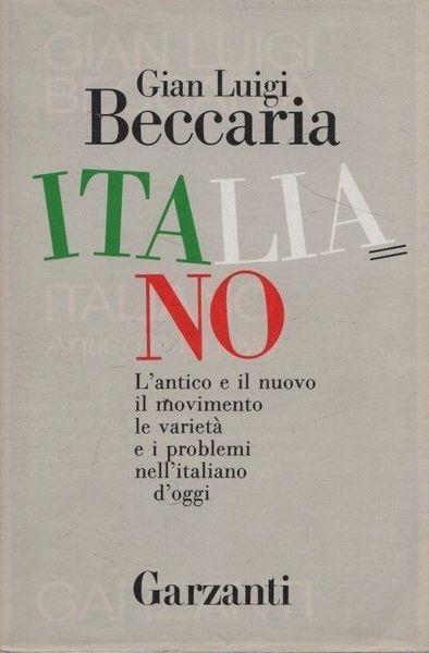 Italiano - Gian Luigi Beccaria - copertina