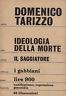 Ideologia della morte - Domenico Tarizzo - copertina