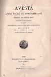 Avesta. Livre Sacré du Zoroastrisme - copertina