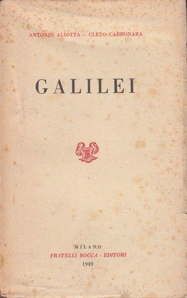 Galilei - Antonio Aliotta - copertina