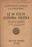 Le 10 tesi di economia politica - Achille Norsa - copertina