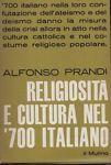 Religiosità e cultura nel '700 italiano - Adriano Prandi - copertina