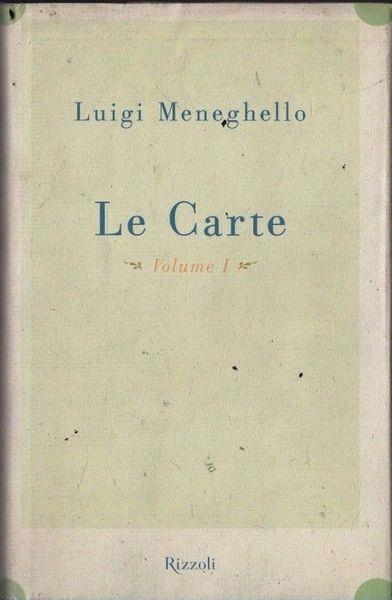 Le carte - Luigi Meneghello - copertina