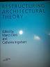 Restructuring Architectural Theory - Marco Diani - copertina
