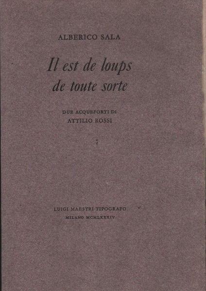 Il est de loups de toute sorte - Sala - copertina