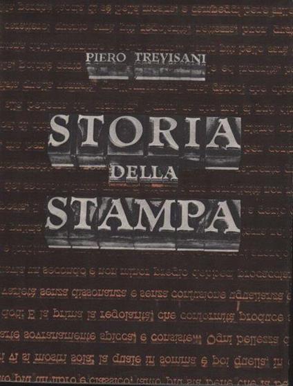 Storia della stampa - Giulio Trevisani - copertina