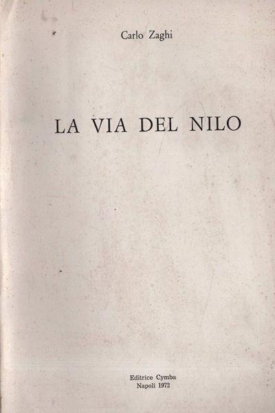 La via del Nilo - Carlo Zaghi - copertina