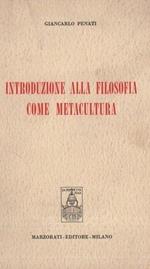 Introduzione alla filosofia come metacultura