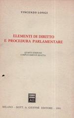 Elementi di diritto e procedura parlamentare