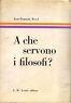 A che servono i filosofi? - Jean-François Revel - copertina