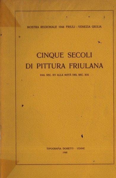 Cinque secoli di pittura friulana - copertina