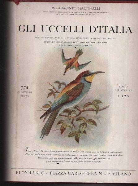 Gli uccelli d'Italia - Giacinto Martorelli - copertina