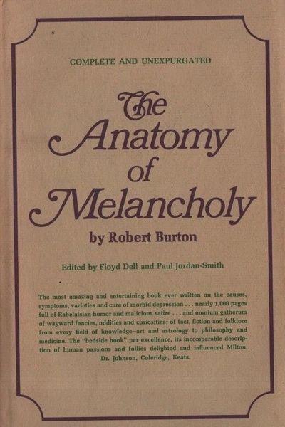 The anatomy of melancholy - Jane Burton - copertina