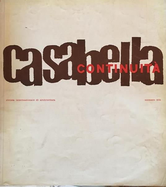 Casabella n° 221 - copertina