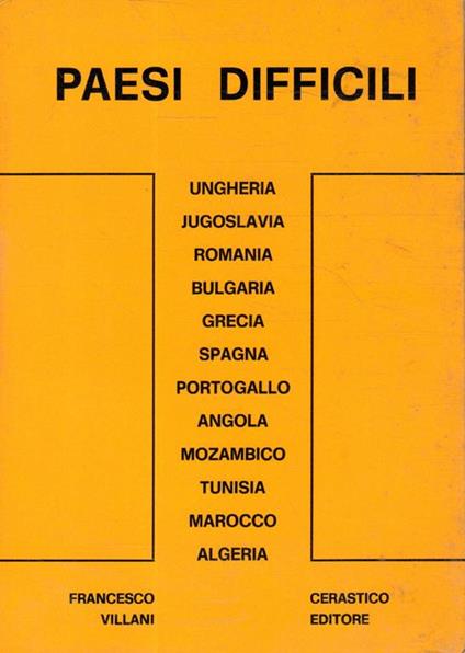 Pesi difficili - Fabio Villani - copertina