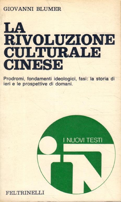 La rivoluzione culturale cinese - Giovanni Blumer - copertina