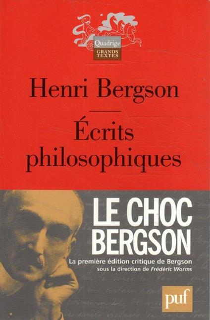 Écrits philosophiques - Henri Bergson - copertina