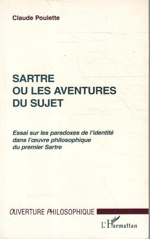 Sartre ou les aventures du sujet - copertina