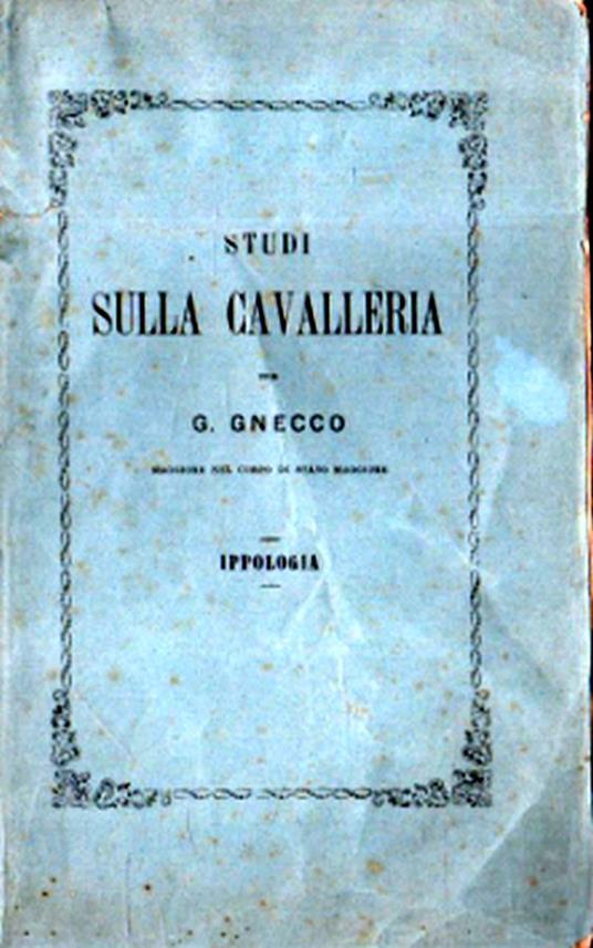 Studi sulla cavalleria - copertina