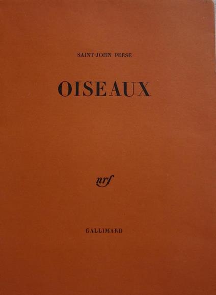 Oiseaux - Saint-John Perse - copertina