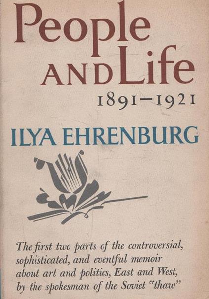 People And Life 1891 - 1921 - Il'ja Ehrenburg - copertina