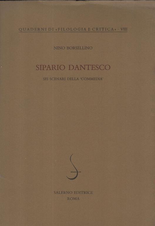 Sipario dantesco : sei scenari della commedia - Nino Borsellino - copertina