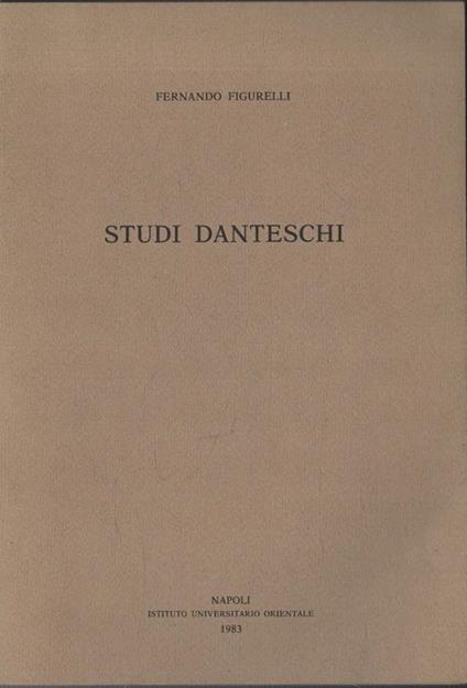 Studi Danteschi - Fernando Figurelli - copertina