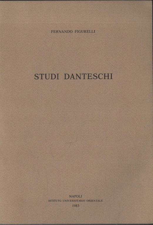 Studi Danteschi - Fernando Figurelli - copertina