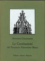 Le Costituzioni del Pecuniario Palermitano Banco