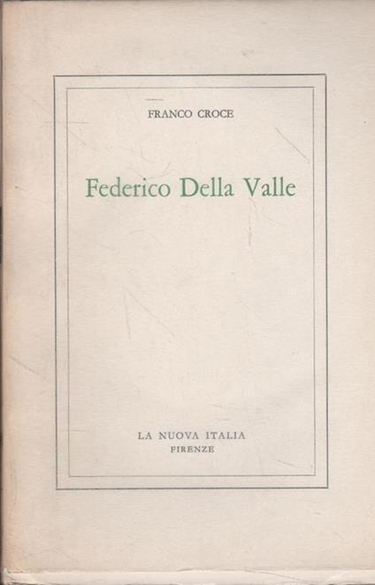 Federico Della Valle - Franco Croce - copertina