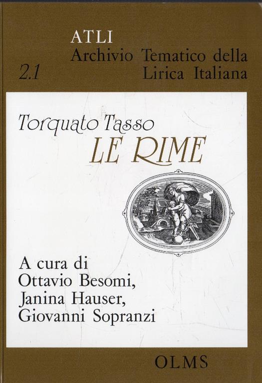 Le Rime. 1: A-E - Torquato Tasso - copertina